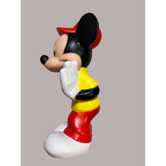 Vintage 1986 Mickey Mouse Squeaky Toy Figure By Tommee Tippee For Disney - Picture 6 of 12
